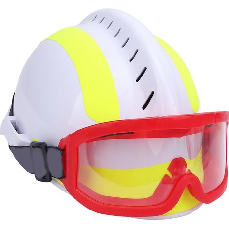 Casque sauvetage travaux en hauteur casque sécurité avec éclairage fentes aération en PC urgence séisme incendie recherche F2 blanc (1/5)