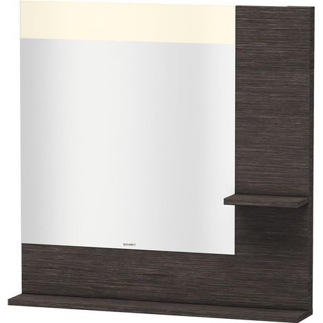 Miroir DuravitVERO 142x800x800m avec éclairage chêne