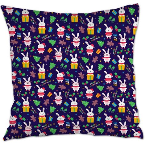 Housse de coussin 45x45 cm en polyester facile d'entretien pour canapé lit chaise décoratif de ferme la saint-valentin (1/5)