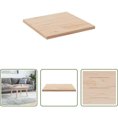 Kiefer -  Tischplatte 60x60x2,5 cm Massivholz Kiefer Quadratisch