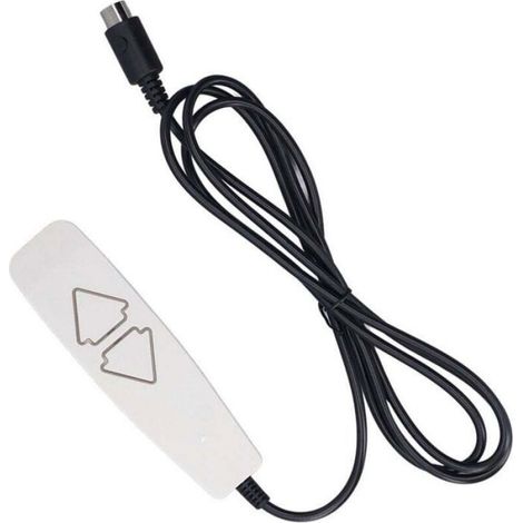 Télécommande Universelle - 2 Boutons Poussoirs - Connecteur Ronde 5 Broches - Pour Fauteuils Releveurs Et Inclinables Électriques - 1 Pièce (1/4)