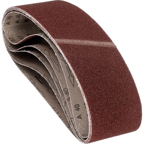 5 Pcs Bandes Abrasives 152mm x 1220mm 40 Grain Pour Ponceuse À Bande (1/5)