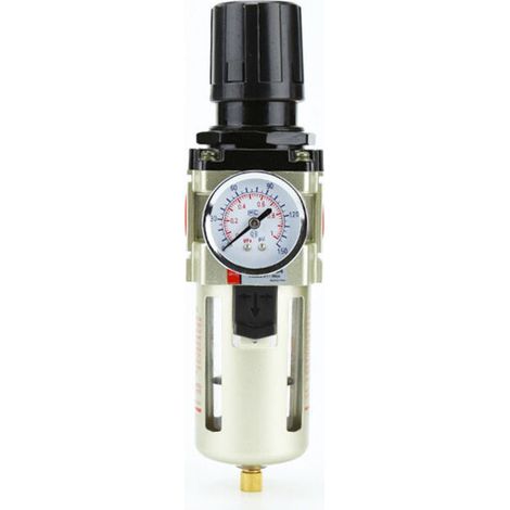 Pressure Reducer Compressed Air Regulator Filter and Gauge 1/2" Female Thread（G1/2） (1/4)