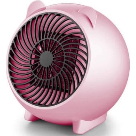 Mini 250W Espace Chauffage d'appoint Chaud d'hiver Ventilateur Personnel Chauffage électrique for Home Office en céramique Petit Chauffe (Color : Pink) (1/5)