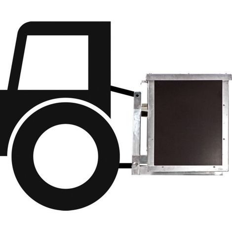Dema – Caisse de transport pour tracteur – attelage 3 points – dimensions intérieures 780x470x590mm – charge maximale 300kg – cadre galvanisé robuste