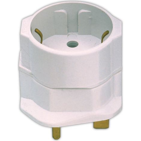 Adapter englischer Stecker auf Schuko Reiseadapter für temporären Einsatz 36.061/P Electro DH. 8430552127757
