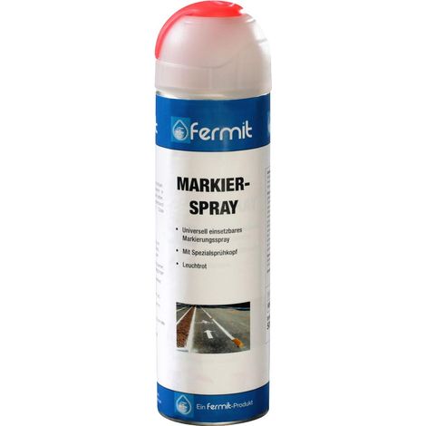 Fermit Markierspray 500ml Spray Leuchtrot 70282