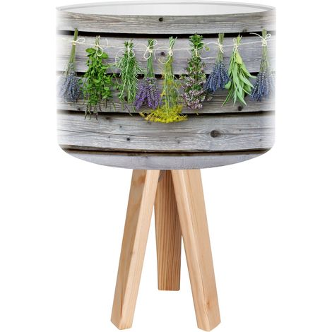 Lampe de chevet bothanica foto-102 - Bois clair, multicolore (1/3)