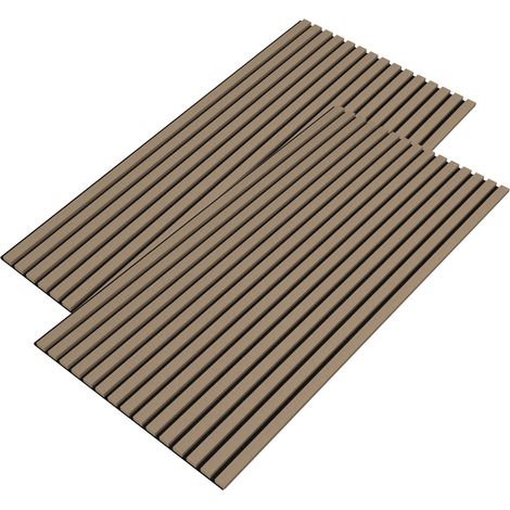 Pannelli acustici set di 2 pannelli effetto noce chiaro 030010222