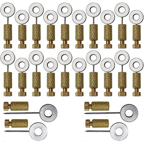 24 Stück Ledernaht-Positionierungsnadeln, handgefertigtes DIY-Leder-Set