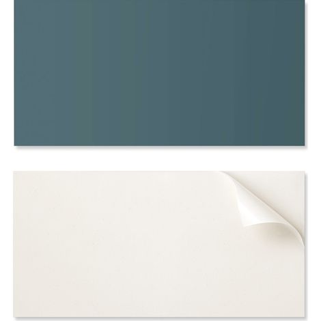 Panel decorativo adhesivo para una r谩pida transformaci贸n de pared, 120 x 60 cm, azul marino oscuro.
