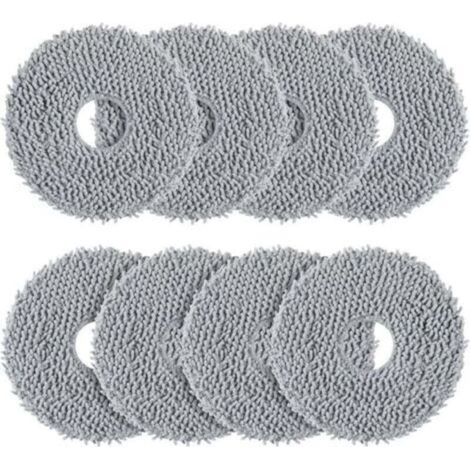 qrevo 8er-Pack Reinigungstücher, kompatibel mit Roborock Saros 10R / Qrevo / Qrevo Master / Qrevo Slim / Qrevo MaxV / Qrevo Curve / Qrevo Pro / Qrevo S Saugroboter - Waschbar und