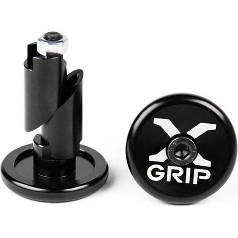 X-Grip-Lenkerendkappen für Lochdurchmesser 12–16,2 mm, schwarz (1/2)
