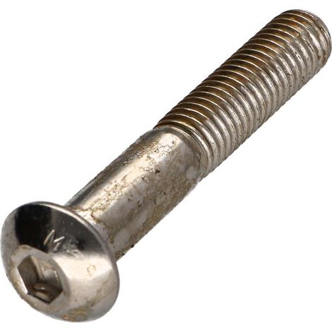 Vis métaux BHC (Tête Bombée Hexagonal creux) M10X60 Filetée sur 32 Classe 10.9 Clé de 6 HC6 Acier nickelé-1 pièce (1/3)
