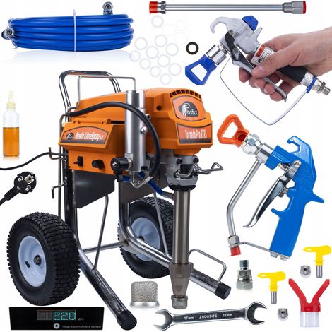 Rosfix Kit de Peinture et de Masticage Tornado Pro 631 – Jet 30 cm, 0,041"  Pour Latex, Époxy, Élastomères (1/5)