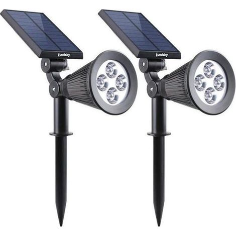 Lot de 2 projecteurs solaires 100 lm 2x SPIKY W34 (1/4)