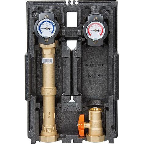 Kit circuit de chauffage K31 Heat Bloc DN25 1" avec isolation sans pompe (1/3)
