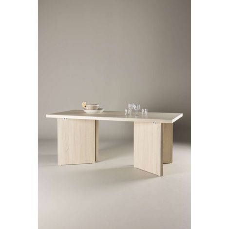 Bassholmen table de salle à manger 90x180 cm whitewash. (1/5)