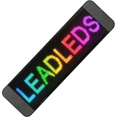 64x20 LED-Lichtpanel, Punktmatrix, flexibel, programmierbar, Steuerung per Mobil-App, anpassbarer Text (1/5)