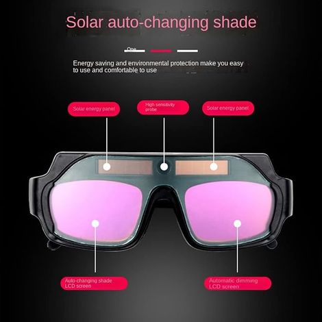 Lunettes de soudage -obscurcissantes anti-rayures pour découpe plasma avec 10 verres (1/4)