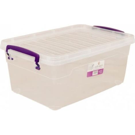 Conteneur en plastique transparent polyvalent de 30 litres