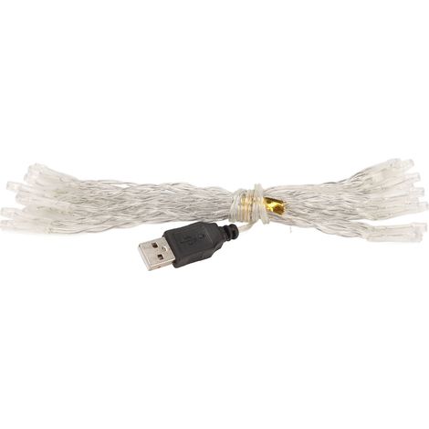 Guirlande Lumineuse LED USB Multicolore Basse Tension - 20 Ampoules Décoratives pour Noël 2.99m (1/5)
