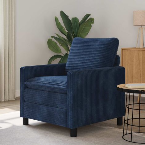 vidaXL Sofá Azul marino 76 x 81 x 87,5 cm Poliéster (1/5)
