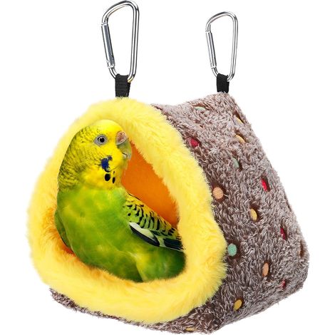 Nid d'oiseau chaud pour cage – Lit suspendu pour oiseaux – Confortable – pour grands perroquets (1/4)