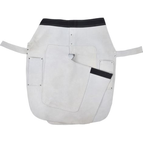 Tablier de maréchal-ferrant professionnel en cuir de vache haute résistance, pour ferrage et soin des chevaux. (1/5)