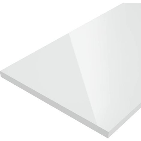 Naturel – Plan de toilette stratifié blanc 60x2,5x23 cm – STILLAF06007 – Pour espaces humides – Résistant à l'eau et aux chocs (1/3)