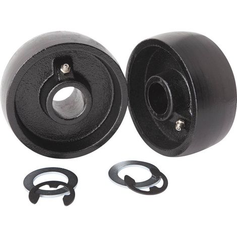 Paire de roues fixes ø110x45mm pour cric rouleur OH 5355 - SA 5356 - CLAS Equipements