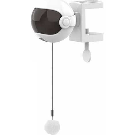 Jouet Interactif Pour Chat - Support Clipable Bureau Table - Arrêt Automatique 5 Min - Corde Résistante 10 Kg - Boule Amovible - 1 Pièce