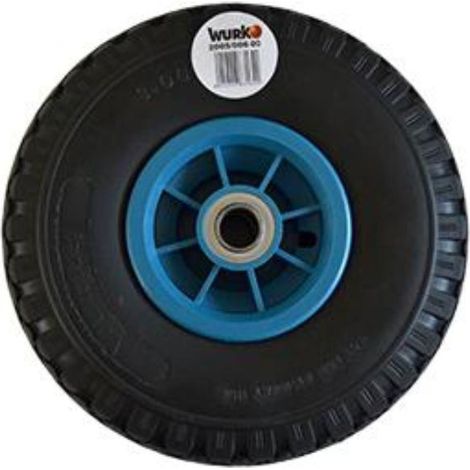 WURKO rueda carro almacen impinchable ll/ pvc , Rueda de carro de almacén impinchable 36005 Con rodamientos Adaptable a la mayoria de modelos de carretillas No incluye