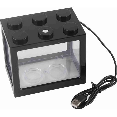 Mini lampe LED USB décorative pour Aquarium, boîte d'aquarium, décor de Table à thé de bureau (noir) (1/5)