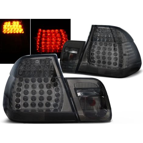 Paire de feux arriere BMW serie 3 E46 berline de 09/2001 a 03/2005 LED fume (1/2)