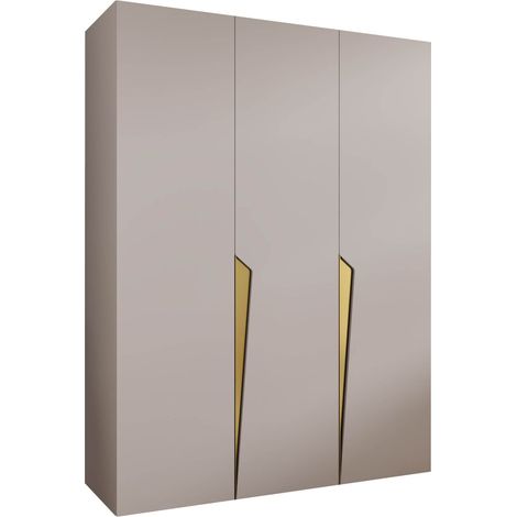 Armoire Hartford 604, Cachemire, 202x150x52cm, Portes d'armoire: Avec des charnières, Nombre d'étagères: 0 (1/5)