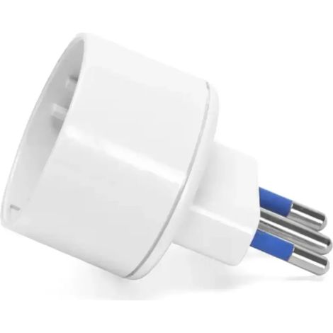 Spina adattatore piccola 10A con Riduttore Schuko bianca Aigostar (1/5)
