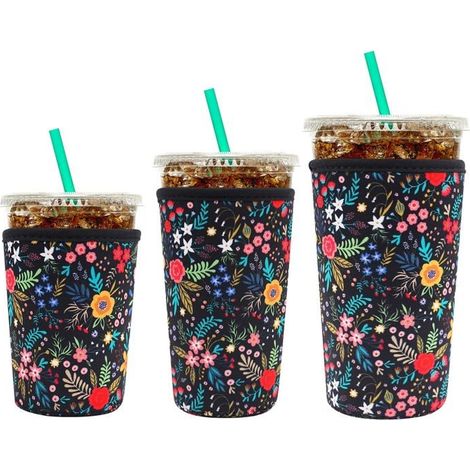 Adapté aux tasses à café glacé — Lot de 3 manchons pour boissons froides (1/4)