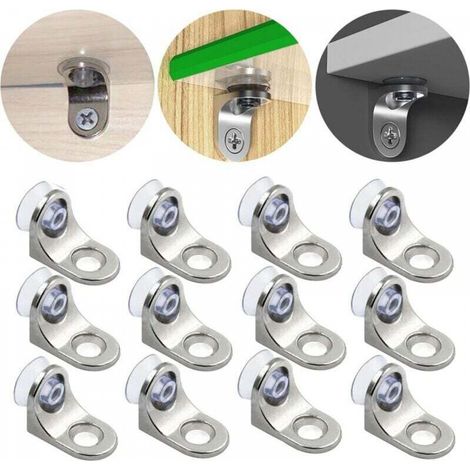 Taquets Taquet éTagèRes Avec Couvercle AntidéRapant Supports, 12 pièces (1/4)