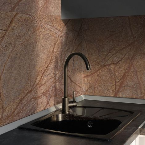 Feuille de pierre naturelle Thar 122x61 cm – Surface 0,74 m² – Épaisseur 1 à 2 mm – Pose intérieure et douche (1/5)