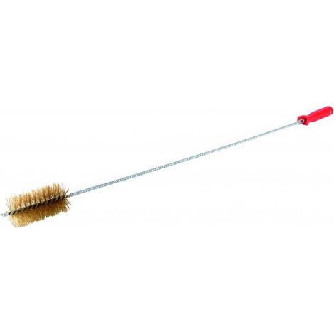 Diff – Goupillon acier laitonné Ø40mm – Tige torsadée 1m – Fil Ø 0.17mm – Pour nettoyage de bouteilles et récipients