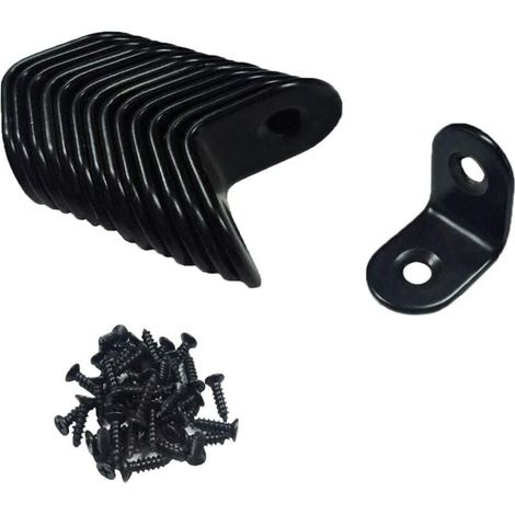 ZVD-20 soportes de esquina de acero, soporte de 90 grados, 2020 mm, incluye tornillos, color negro (1/3)