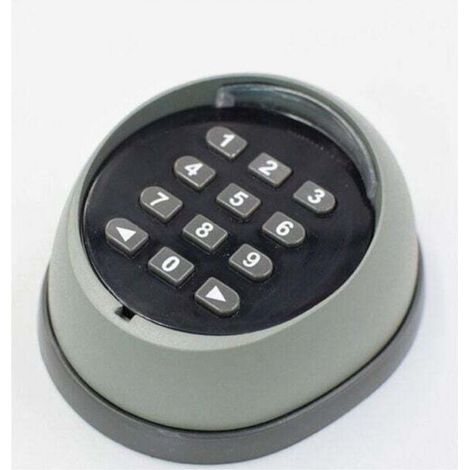 Tastiera in metallo per apriporta da garage, tastiera rolling code da 433 MHz, tastiera di alta qualità per il controllo degli accessi alla porta del garage, nera e grigia (colori casuali)