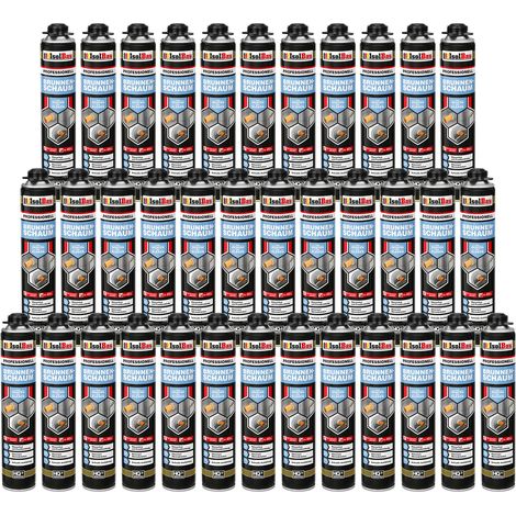Brunnenschaum 36 x 750ml Bauschaum Montageschaum Pistolenschaum IsolBau (1/5)