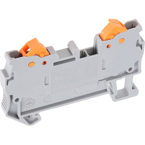 Bloc de jonction de traversée Phoenix Contact QTC 1.5, 0.25  1.5mm², Connexion rapide, Gris ( Prix pour Paquet de 5 )