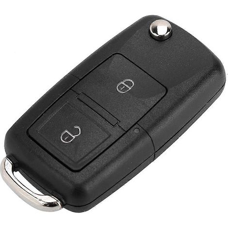 Boîtier de télécommande pliable à 2 boutons compatible avec Bora, Golf, SEAT Toledo, Skoda Alhambra (1/3)