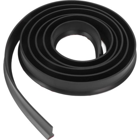 Barriera d'acqua per doccia in TPE – flessibile, pieghevole – separazione tra zona bagnata e asciutta – 3 m – nera