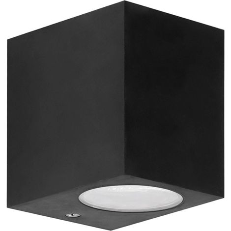 FORLIGHT Aplique Exterior para Bombilla gu10 en Negro