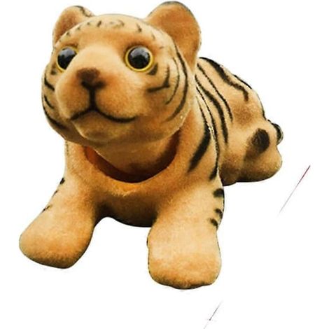 Bilpynt Liten Tigerdukke Bil Bobblehead Hund So kreativ Bil Innendekorasjon Dukke Bilpynt gelb (1/5)