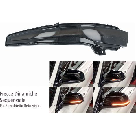 Kit Freccia Specchietto Retrovisore Led Mercedes Benz W205 W222 W217 W213 OEM A0999060143 Lente Fume Arancione Dinamico Sequenziale (1/3)